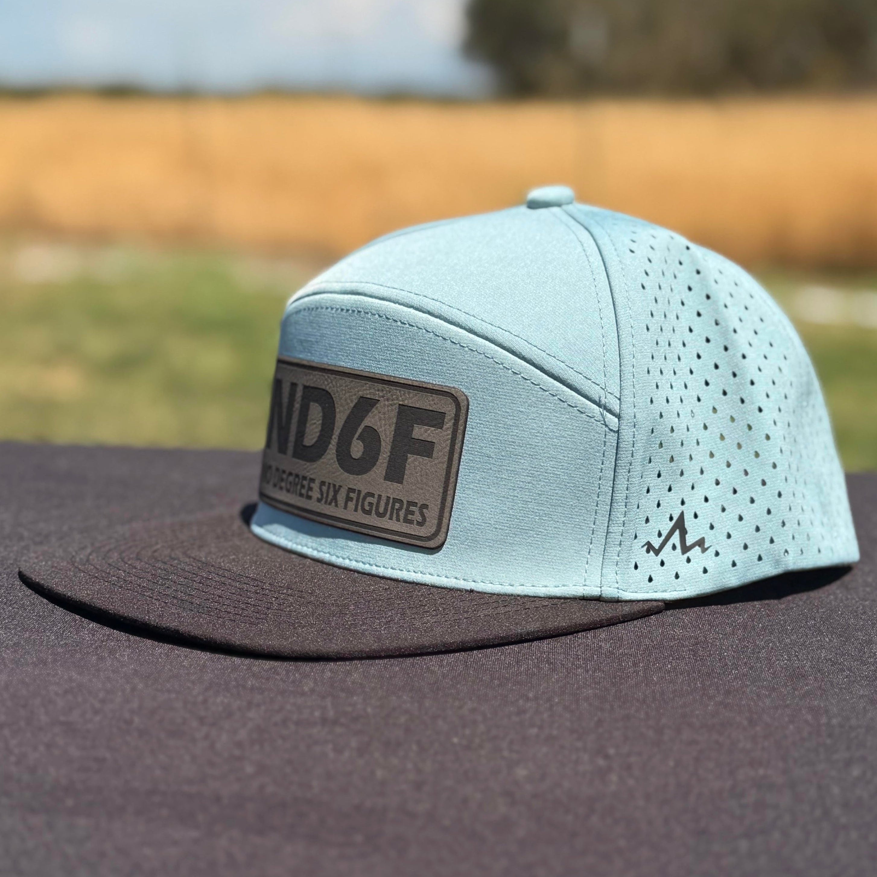 ND6F Water Resistant Flat Bill Hat-TrampLife-TrampLife No Degree Six Figures
