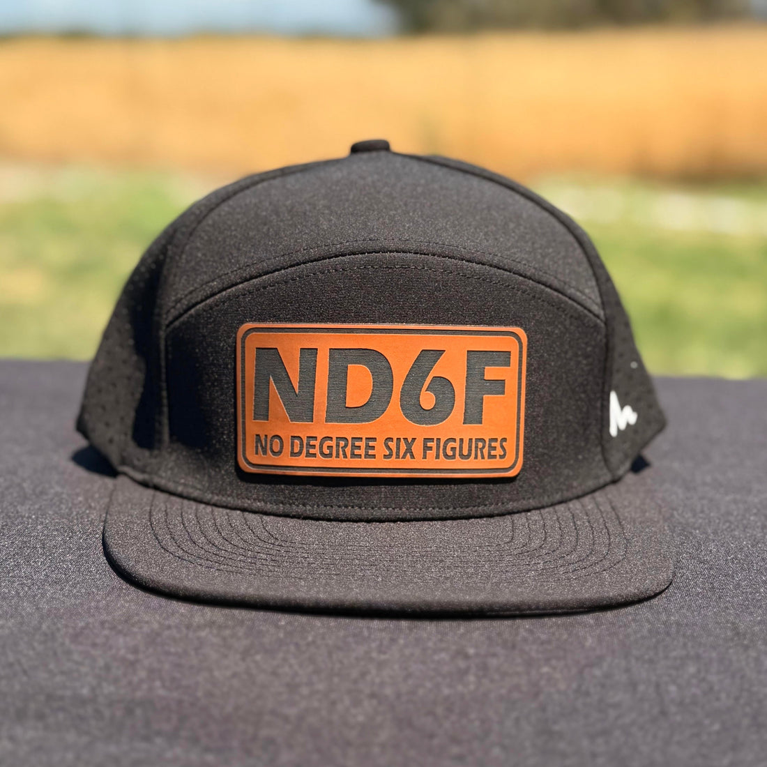 ND6F Water Resistant Flat Bill Hat-TrampLife-Black-TrampLife - No Degree Six Figures