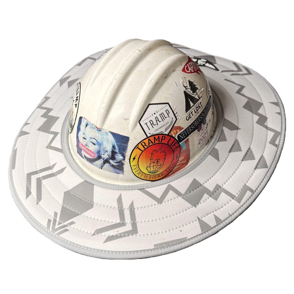 White Pendleton Dual Hard Hat Sun Shade